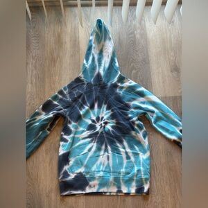 Wonder Nation Blue and Black Tie-Dye Hoodie